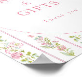 Pink Floral Grandmillennial Cards & Gifts ポスター (角)