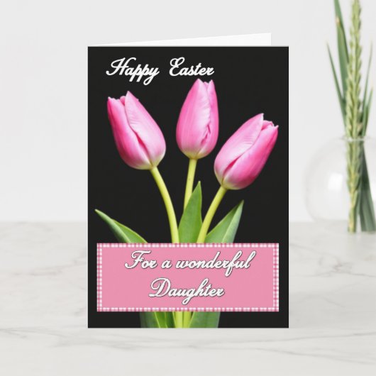 Pink Floral Greeting Card カード (正面)