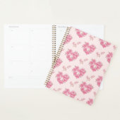 Pink Floral Hearts Pattern Planner プランナー手帳 (ディスプレー)