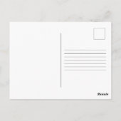 Pink Floral Hummingbirds ポストカード (裏面)