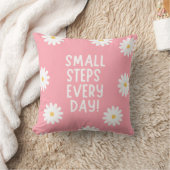 Pink Floral Inspiration – Small Steps Every Day クッション (ブランケット)