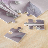 Pink Floral Jigsaw Puzzle ジグソーパズル (側面)