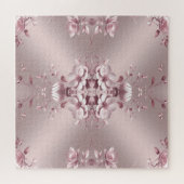 Pink Floral Jigsaw Puzzle ジグソーパズル (横)