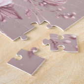 Pink Floral Jigsaw Puzzle ジグソーパズル (側面)