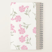 Pink Floral Journal – Pretty Flower Notebook ノートブック (裏面)