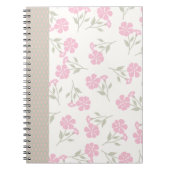 Pink Floral Journal – Pretty Flower Notebook ノートブック (正面)