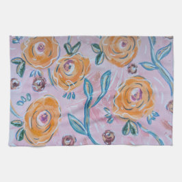 Pink Floral Kitchen Towel キッチンタオル