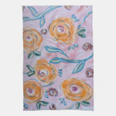 Pink Floral Kitchen Towel キッチンタオル (縦)