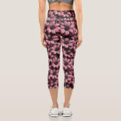 Pink Floral Leggings カプリレギンス (裏面)