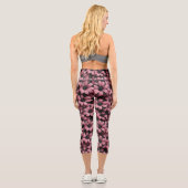 Pink Floral Leggings カプリレギンス (裏面)