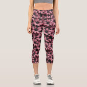 Pink Floral Leggings カプリレギンス (正面)