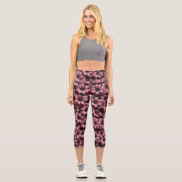 Pink Floral Leggings カプリレギンス