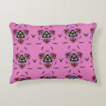 Pink Floral Mandala" アクセントクッション<br><div class="desc">Brighten up your living space with this vibrant pink accent pillow. Featuring an intricate floral mandala design on a bold magenta background, this decorative pillow adds a touch of bohemian elegance and modern style to any sofa or bed."</div>