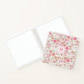 Pink Floral Monogram Notebook Journal ノートブック (内部)