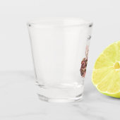 Pink Floral Motorcycle   ショットグラス (左)