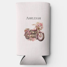 Pink Floral Motorcycle   スリム缶クーラー