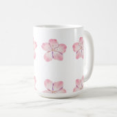 Pink floral mug コーヒーマグカップ (正面右)