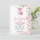 Pink Floral Nurse Graduation Invitation | RN BSN G 招待状 (スタンド正面)