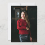 Pink Floral Nurse Graduation Invitation | RN BSN G 招待状 (裏面)