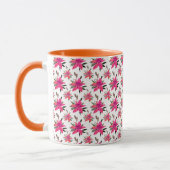 Pink Floral Pattern Design-29500 マグカップ (左)
