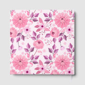 Pink Floral Pattern with Elegant Blossoms ゲストブック (裏面)