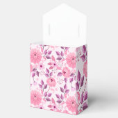 Pink Floral Pattern with Elegant Blossoms フェイバーボックス (オープン)