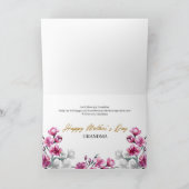 Pink Floral Photo Grandma Mother’s Day シーズンカード (内部)