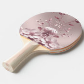 Pink Floral Ping Pong Paddle 卓球ラケット (正面アングル)