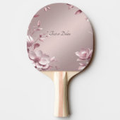 Pink Floral Ping Pong Paddle 卓球ラケット (裏面)