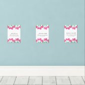 Pink Floral Ramadan Wall Art – Dua Set  (ウッドフロア)