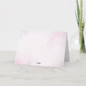 Pink Floral Religious Thank you card サンキューカード (裏面)