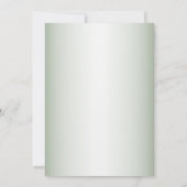 Pink Floral Rustic Geometric Green Bridal Shower 招待状 (裏面)