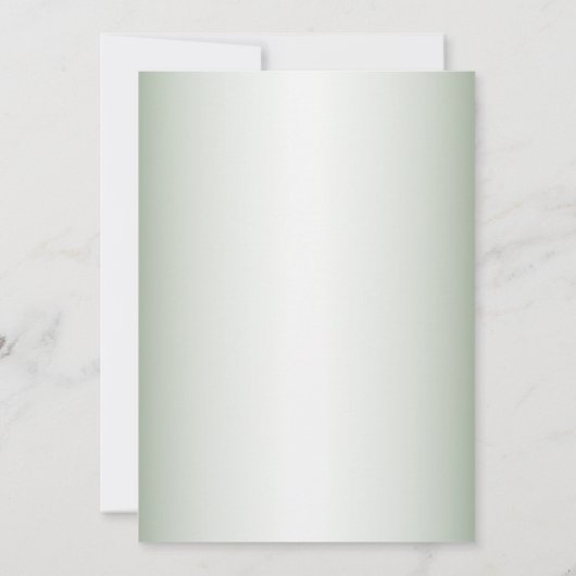 Pink Floral Rustic Geometric Green Bridal Shower 招待状 (裏面)