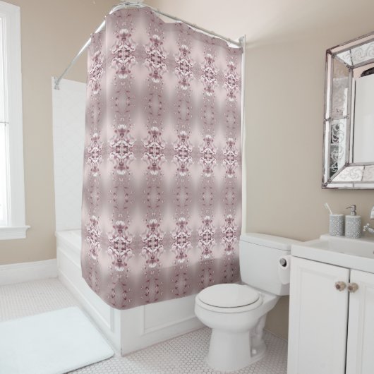 Pink Floral Shower Curtain シャワーカーテン (インサイチュ)