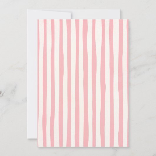 Pink Floral Some Bunny First Birthday Photo 招待状 (裏面)