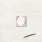 Pink Floral Sticky Notes | Cute Aesthetic Notepad ポストイット (デスク上)