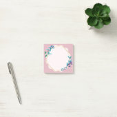 Pink Floral Sticky Notes | Cute Aesthetic Notepad ポストイット (オフィス)