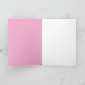  Pink Floral Thank You カード (内部)