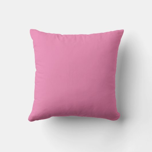 Pink Floral Throw Pillow クッション (裏面)