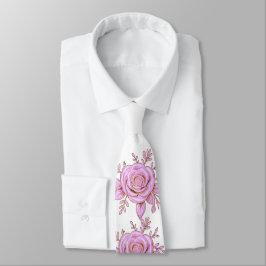 PINK FLORAL Tie ネクタイ