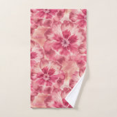 Pink Floral Tie Dye バスタオルセット (ハンドタオル)