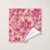 Pink Floral Tie Dye バスタオルセット (ウォッシュタオル)