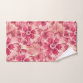 Pink Floral Tie Dye バスタオルセット (ハンドタオル)