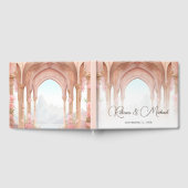 Pink Floral Vintage Fairytale Wedding ゲストブック (全面)