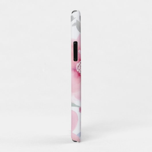 Pink Floral Watercolor  Case-Mate iPhoneケース (裏面/右)