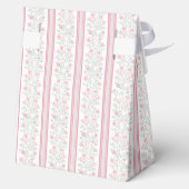 Pink Floral Wildflowers Coquette Party フェイバーボックス (裏面)
