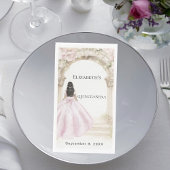 Pink florals arch dress Quinceanera