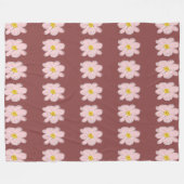 pink flower blanket フリースブランケット (正面(横))