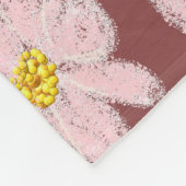 pink flower blanket フリースブランケット (角)