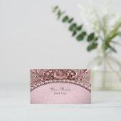 Pink Flower Business Card 名刺 (スタンド正面)